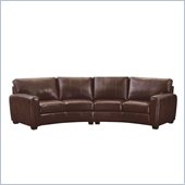 Coaster Cornell 2 Piece Curved Sofa Sectional in Brown