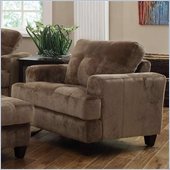 Coaster Hurley Tufted Chair in Mocha Velvet