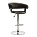 Coaster Adjustable Rounded Back Bar Stool in Brown