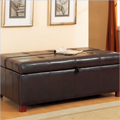Coaster Furniture Skyler Twin Sleeper Ottoman in Brown