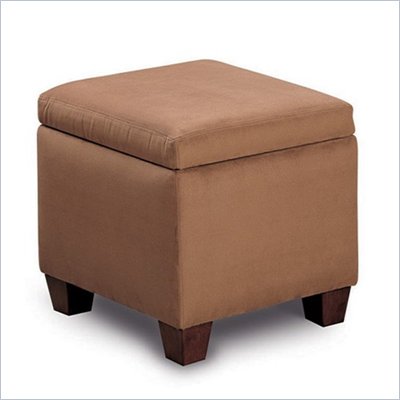 Coaster Accent Cube Brown Microfiber Foot Stool