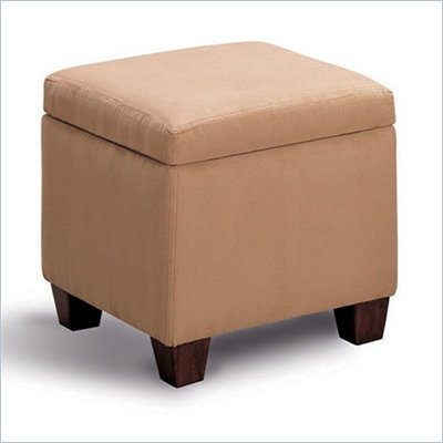 Coaster Accent Cube Tan Microfiber Foot Stool