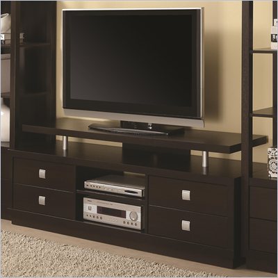 Coaster Wall Units Casual TV Console in Cappuccino