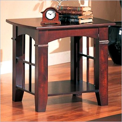 Coaster Abernathy End Table in Cherry