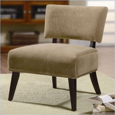 Coaster Accent Seating Upholstered Accent Side Chair in Tan