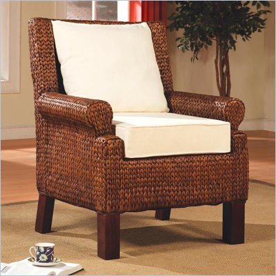 Coaster Accent Seating Dark and Light Banana Leaf Weaved Chair