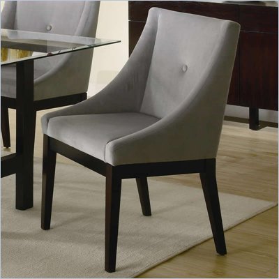 Coaster Alvarado Upholstered Dining Side Chair in Cappuccino Finish