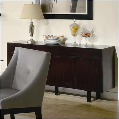 Coaster Alvarado Buffet Server in Cappuccino Finish
