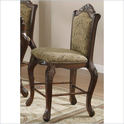 Coaster Andrea 27" Traditional Upholstered Bar Stool