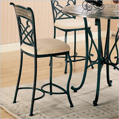 Coaster Ardith Bar Chair with Marble Style Inlay