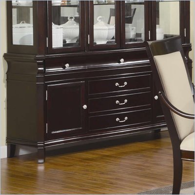 Coaster Beverly Buffet with Drawer Storage in Merlot Cappuccino