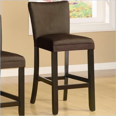 Coaster Bloomfield 29" Microfiber Bar Stool in Chocolate