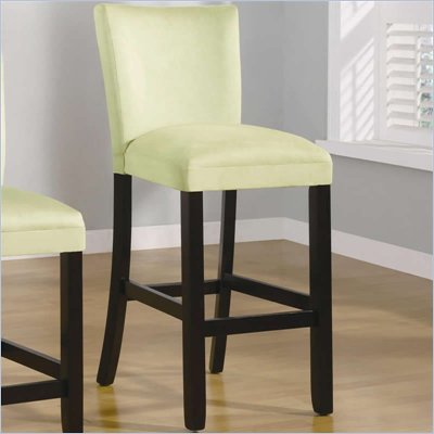 Coaster Bloomfield 29" Microfiber Bar Stool in Light Green