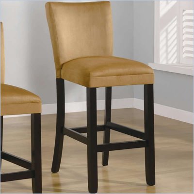 Coaster Bloomfield 29" Microfiber Bar Stool in Gold Ochre
