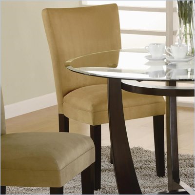 Coaster Bloomfield Parson Side Chair with Gold Ochre Microfiber