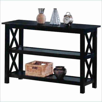 Coaster Cappuccino Briarcliff Casual Sofa Table with 2 Shelves