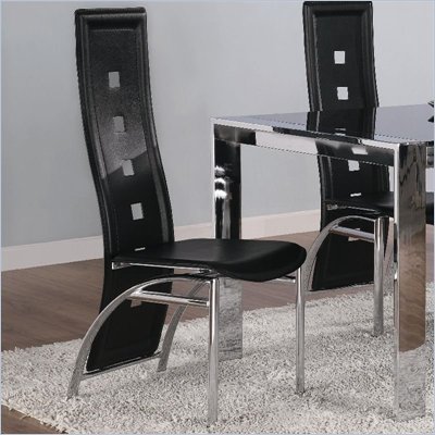 Coaster Broward Dining Side Chair with Bonded Leather Seats