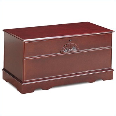 Coaster Cedar Chest with Locking Lid in Cherry