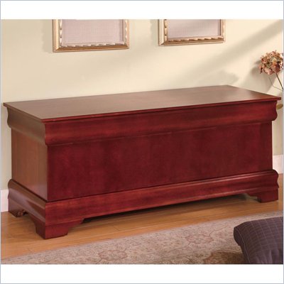 Coaster Louis Philippe Style Cedar Chest in Cherry Finish