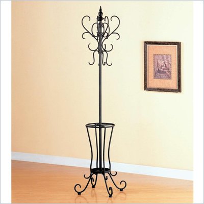 Coaster Black Metal Coat Rack