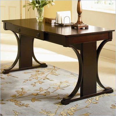 Coaster Crest Transitional Table Desk in Cherry