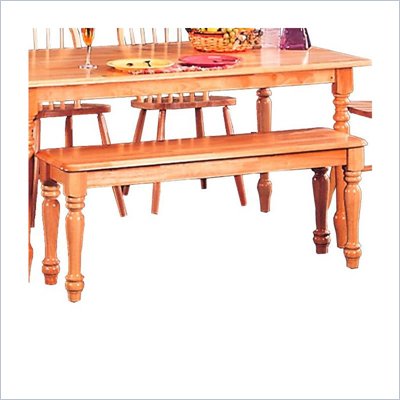 Coaster Damen Traditional Wood Dining Bench in Warm Natural Wood Finish