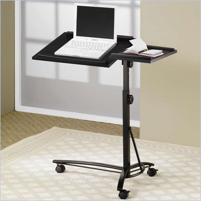 Coaster Desks Laptop Computer Stand w/ Adjustable Swivel Top & Casters