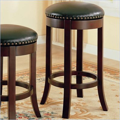Coaster 29 Inch Swivel Backless Bar Stool