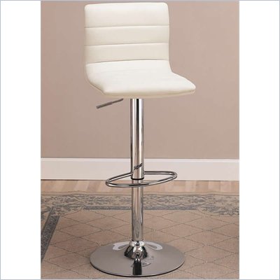  Chairs on Coaster 29 Inch White Adjustable Bar Chair   120345