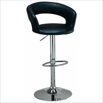 Coaster 29 Inch Black Adjustable Bar Chair