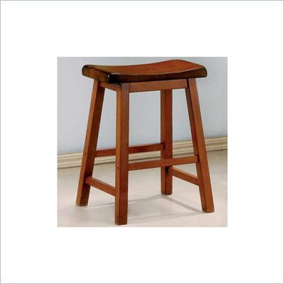 Coaster 24 Inch Wooden Bar Stool in Oak