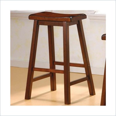 Coaster 29 Inch Wooden Bar Stool in Walnut