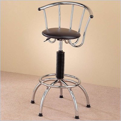 Coaster Adjustable Chrome Plated Bar Stool