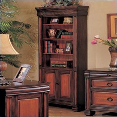 Coaster Elegant Two Tone Bookcase in Cherry