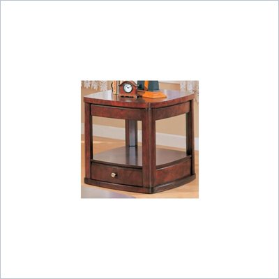 Coaster Evans Contemporary End Table with Drawer and Shelf