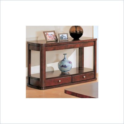 Coaster Evans Contemporary Sofa Table with Storage in Cherry