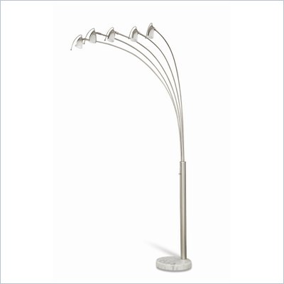Coaster Five Head Arch Floor Lamp in Chrome