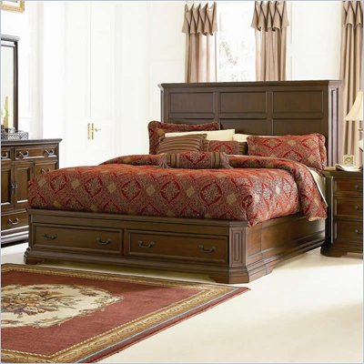 Coaster Foxhill Storage Platform Bed in Deep Brown Finish