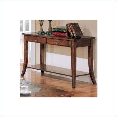 Coaster Franklin Rectangular Sofa Table with Slate Tile Top and Storage