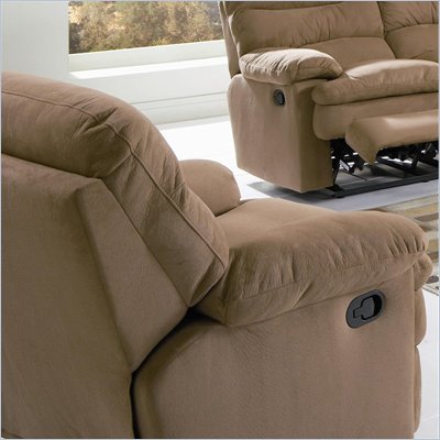 Coaster Harmon Recliner in Mocha Brown Microfiber