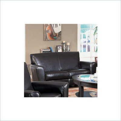 Coaster Furniture Espresso Brown Bycast Leather Loveseat