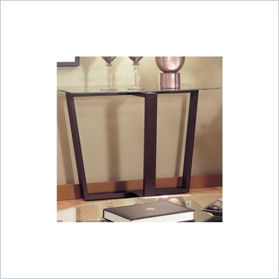 Coaster  Howard Contemporary Glass Top Sofa Table in Black