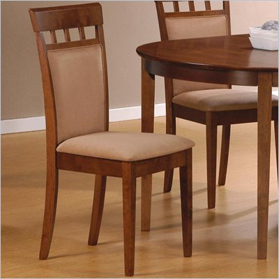 Coaster Hyde Upholstered Back Panel Side Chair with Fabric Seat