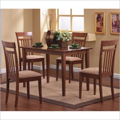 Coaster Hyde 5 Piece Dining Set in Walnut Finish