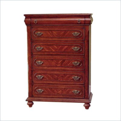 Coaster  Five Drawer Chest in Rich Brown