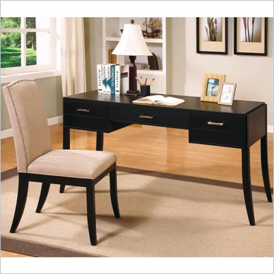 Coaster Jamesburg Contemporary Table Desk and Chair Set in Cappuccino