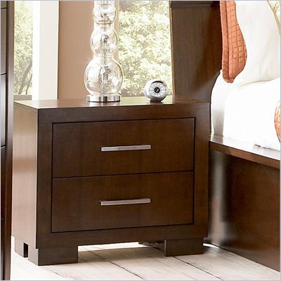 Coaster  Two Drawer Nightstand in Light Cappuccino Finish