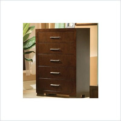 Coaster  Five Drawer Chest in Light Cappuccino Finish