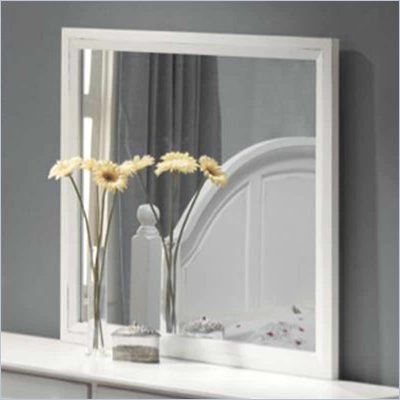 Coaster Kayla Dresser Mirror in Distressed White