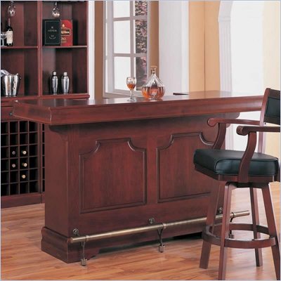Coaster Lambert Traditional Bar Unit with Sink in Cherry